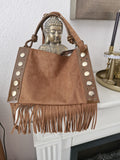 Suede bag (real leather)